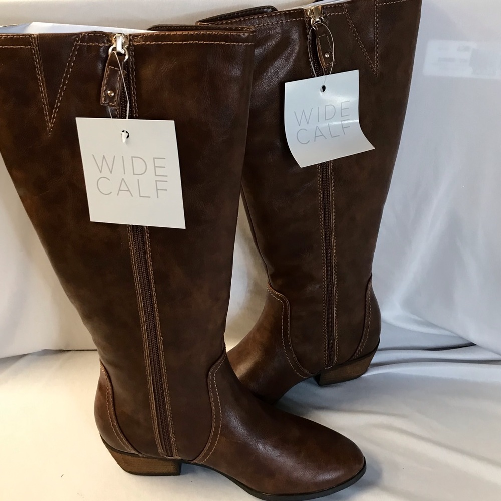 Dr. Scholl's Brilliance Wide-Calf Tall Boots 7.5 W - Picture 8 of 13